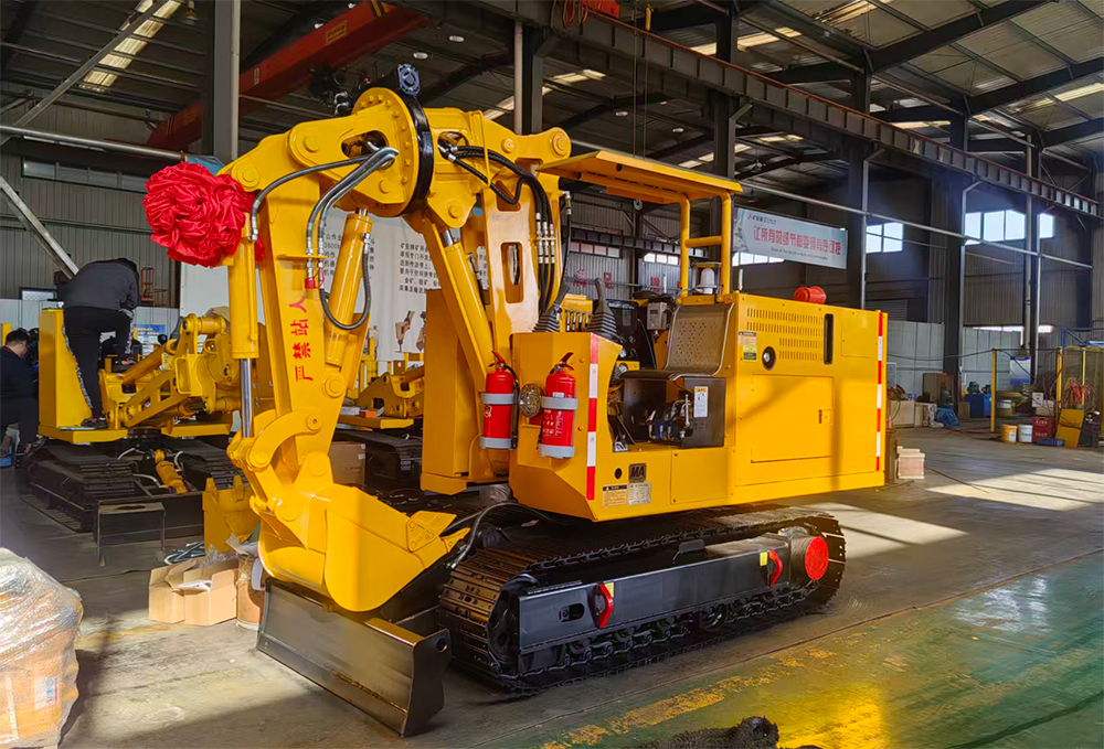 山东东达机电有限责任公司生产的MWD5.8/0.28L煤矿用液压挖掘机发往山西吕梁